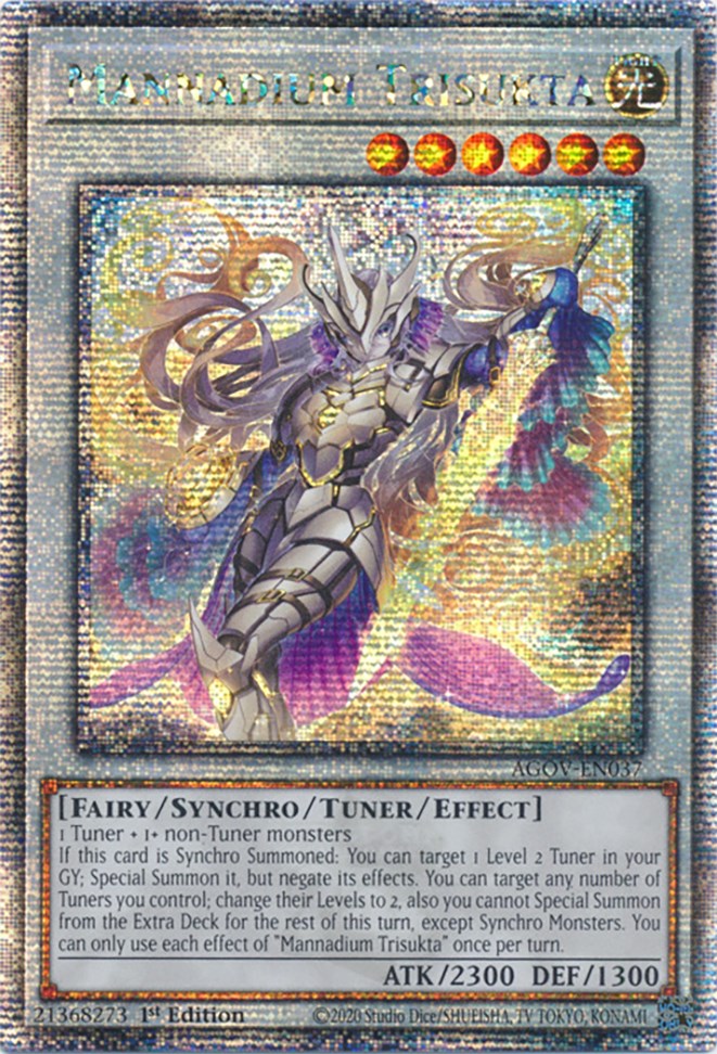 Mannadium Trisukta (Quarter Century Secret Rare) [AGOV-EN037] Quarter Century Secret Rare | Good Games Adelaide SA