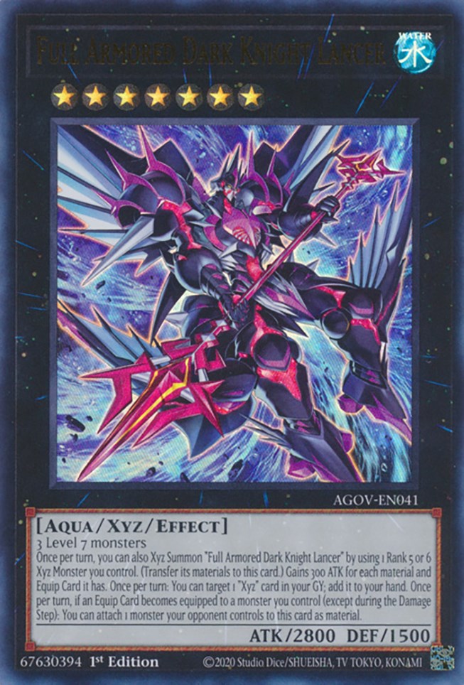 Full Armored Dark Knight Lancer [AGOV-EN041] Ultra Rare | Good Games Adelaide SA