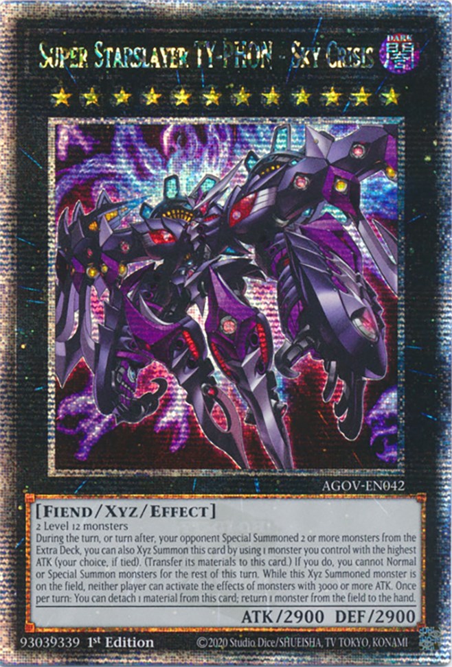 Super Starslayer TY-PHON - Sky Crisis (Quarter Century Secret Rare) [AGOV-EN042] Quarter Century Secret Rare | Good Games Adelaide SA