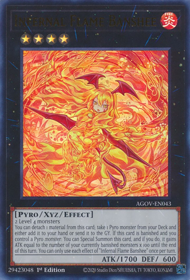 Infernal Flame Banshee [AGOV-EN043] Ultra Rare | Good Games Adelaide SA
