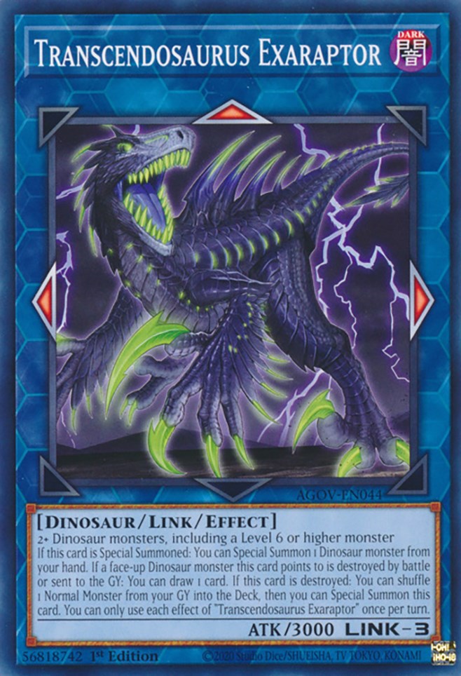 Transcendosaurus Exaraptor [AGOV-EN044] Common | Good Games Adelaide SA