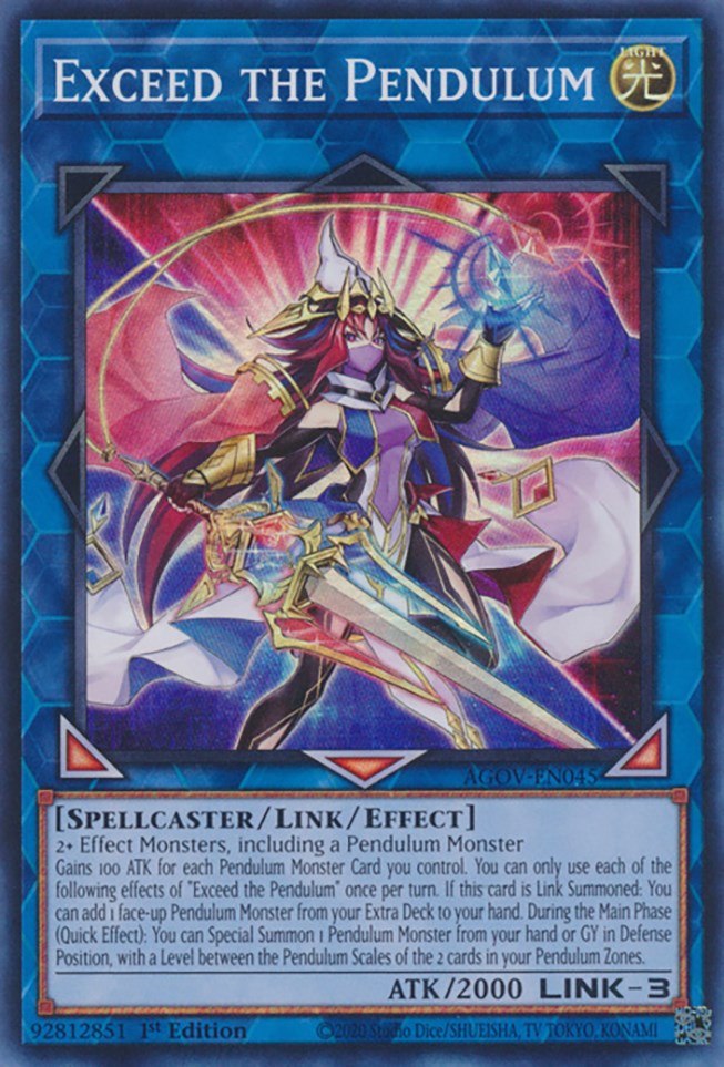 Exceed the Pendulum [AGOV-EN045] Super Rare | Good Games Adelaide SA