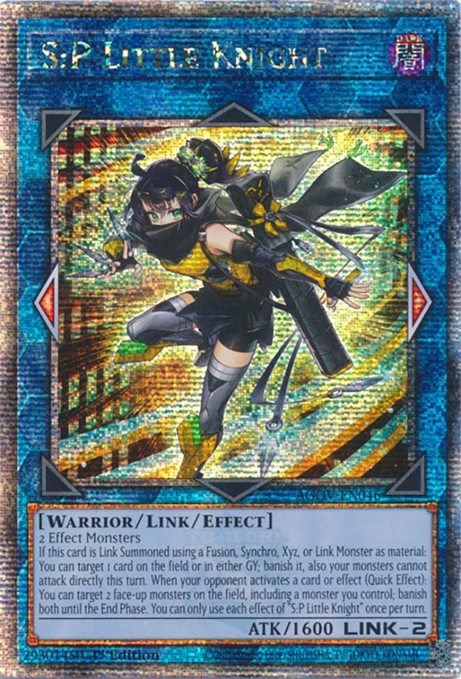 S:P Little Knight (Quarter Century Secret Rare) [AGOV-EN046] Quarter Century Secret Rare | Good Games Adelaide SA