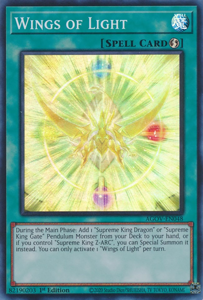 Wings of Light [AGOV-EN048] Super Rare | Good Games Adelaide SA