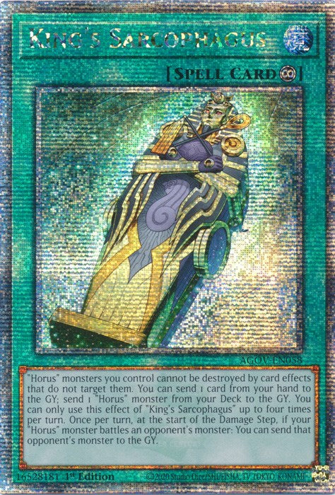 King's Sarcophagus (Quarter Century Secret Rare) [AGOV-EN058] Quarter Century Secret Rare | Good Games Adelaide SA