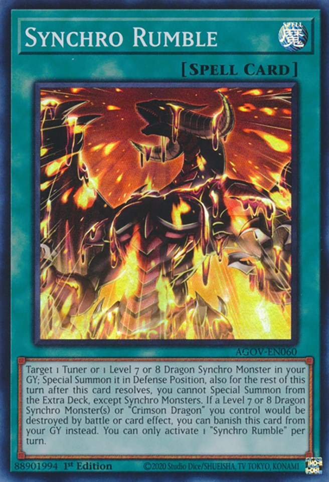 Synchro Rumble [AGOV-EN060] Super Rare | Good Games Adelaide SA