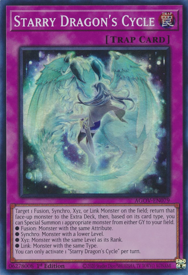 Starry Dragon's Cycle [AGOV-EN079] Super Rare | Good Games Adelaide SA