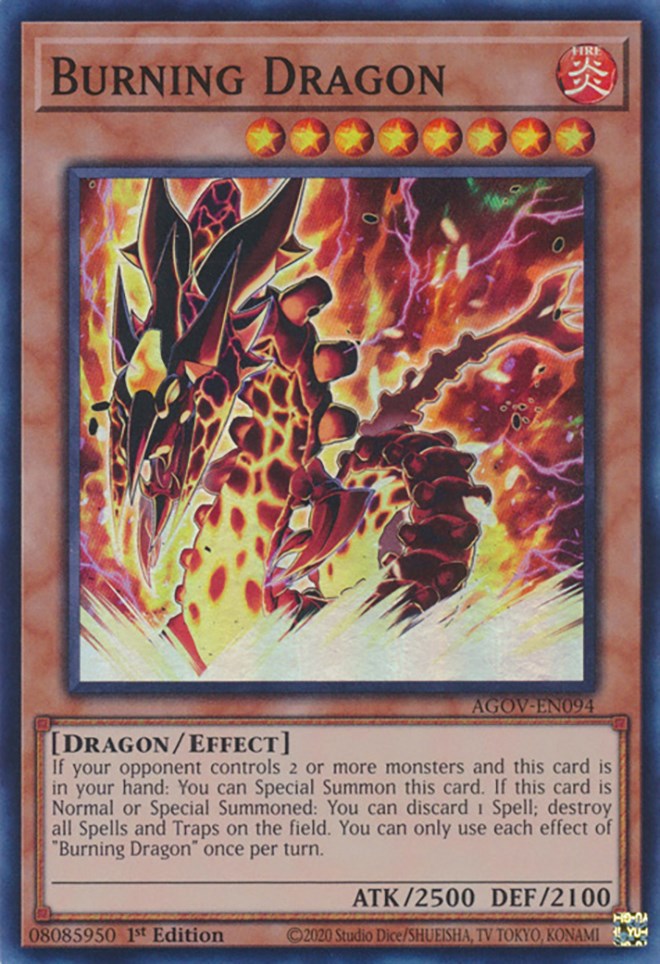 Burning Dragon [AGOV-EN094] Super Rare | Good Games Adelaide SA