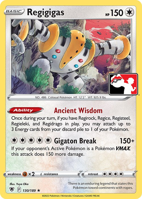 Regigigas (130/189) [Prize Pack Series Three] | Good Games Adelaide SA