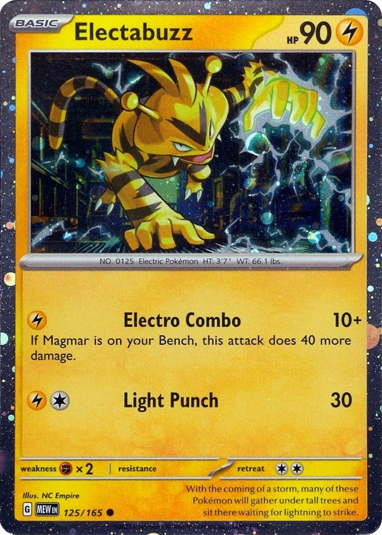 Electabuzz (125/165) (Cosmos Holo) [Miscellaneous Cards] | Good Games Adelaide SA