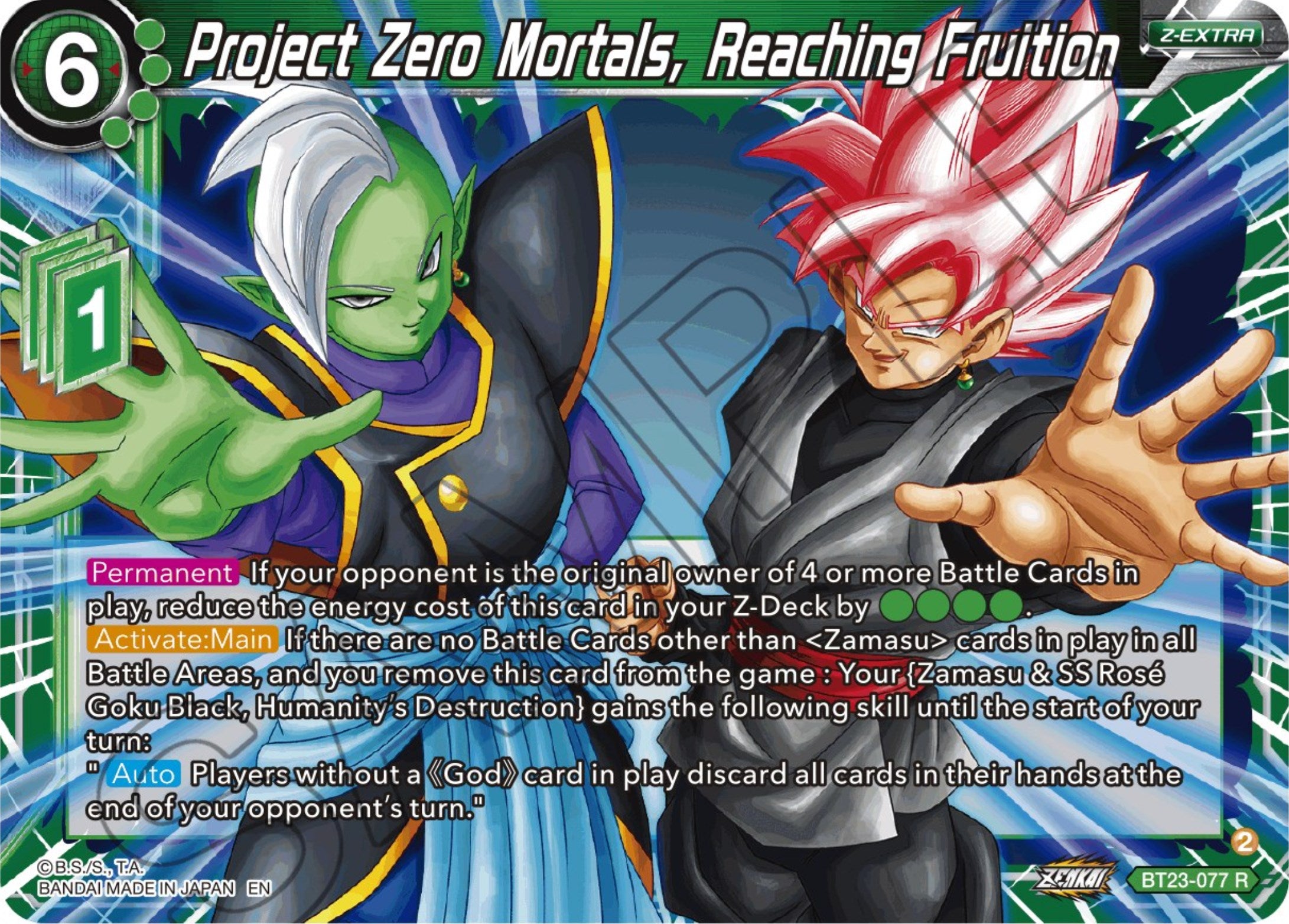 Project Zero Mortals, Reaching Fruition (BT23-077) [Perfect Combination] | Good Games Adelaide SA