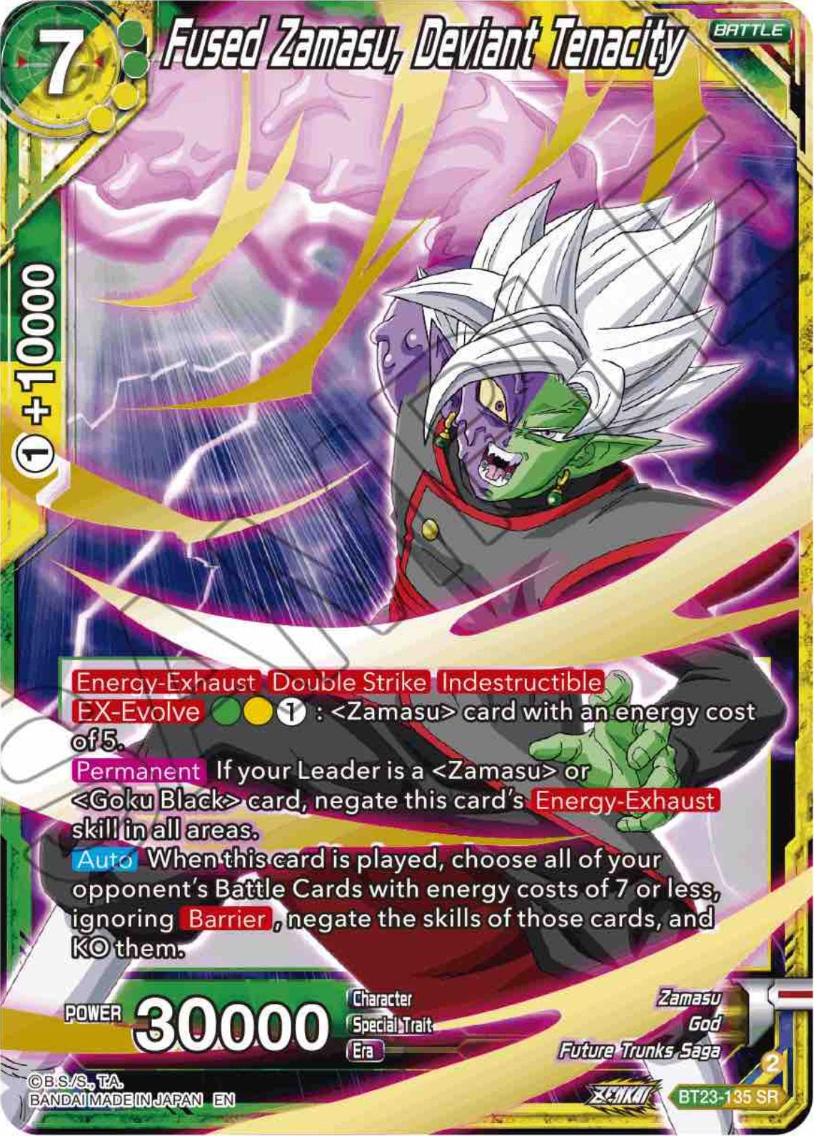 Fused Zamasu, Deviant Tenacity (BT23-135) [Perfect Combination] | Good Games Adelaide SA