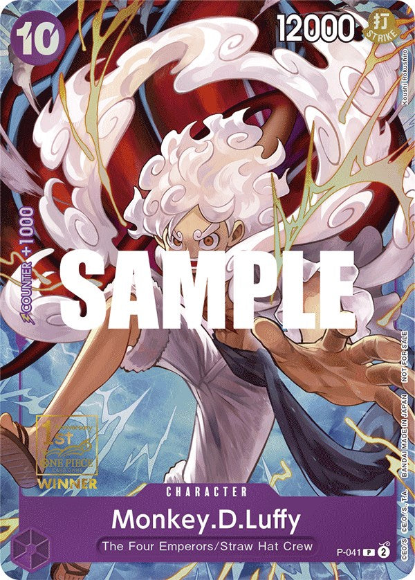 Monkey.D.Luffy (1st Anniversary Tournament) [One Piece Promotion Cards] | Good Games Adelaide SA