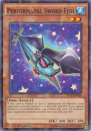 Performapal Sword Fish [SP15-EN014] Shatterfoil Rare | Good Games Adelaide SA