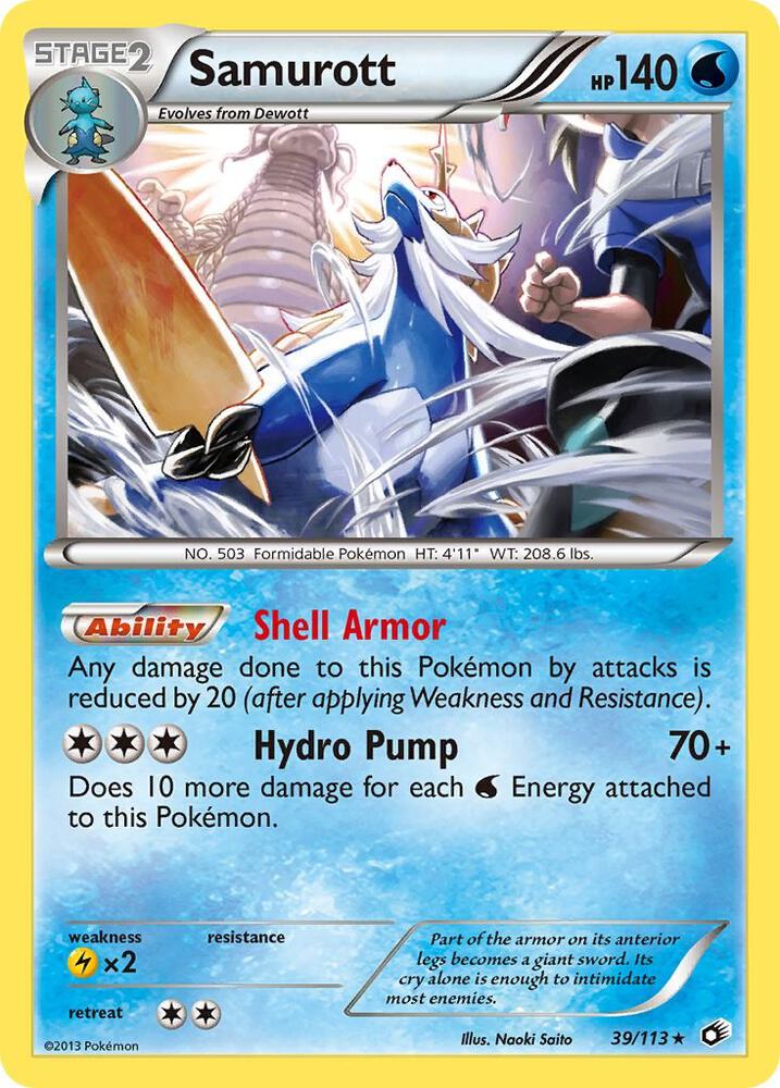 Samurott 39/113 (Legendary Treasures)  - Holofoil | Good Games Adelaide SA