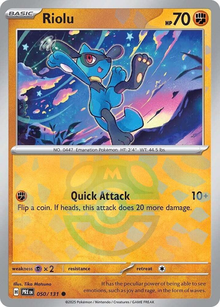 Riolu 050/131 (SV: Prismatic Evolutions)  - Holofoil | Good Games Adelaide SA