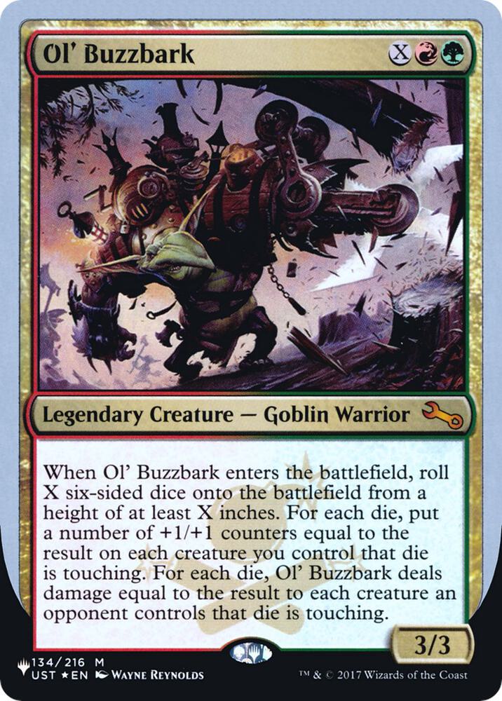 Ol Buzzbark 134/216 (The List Reprints)  - Foil | Good Games Adelaide SA