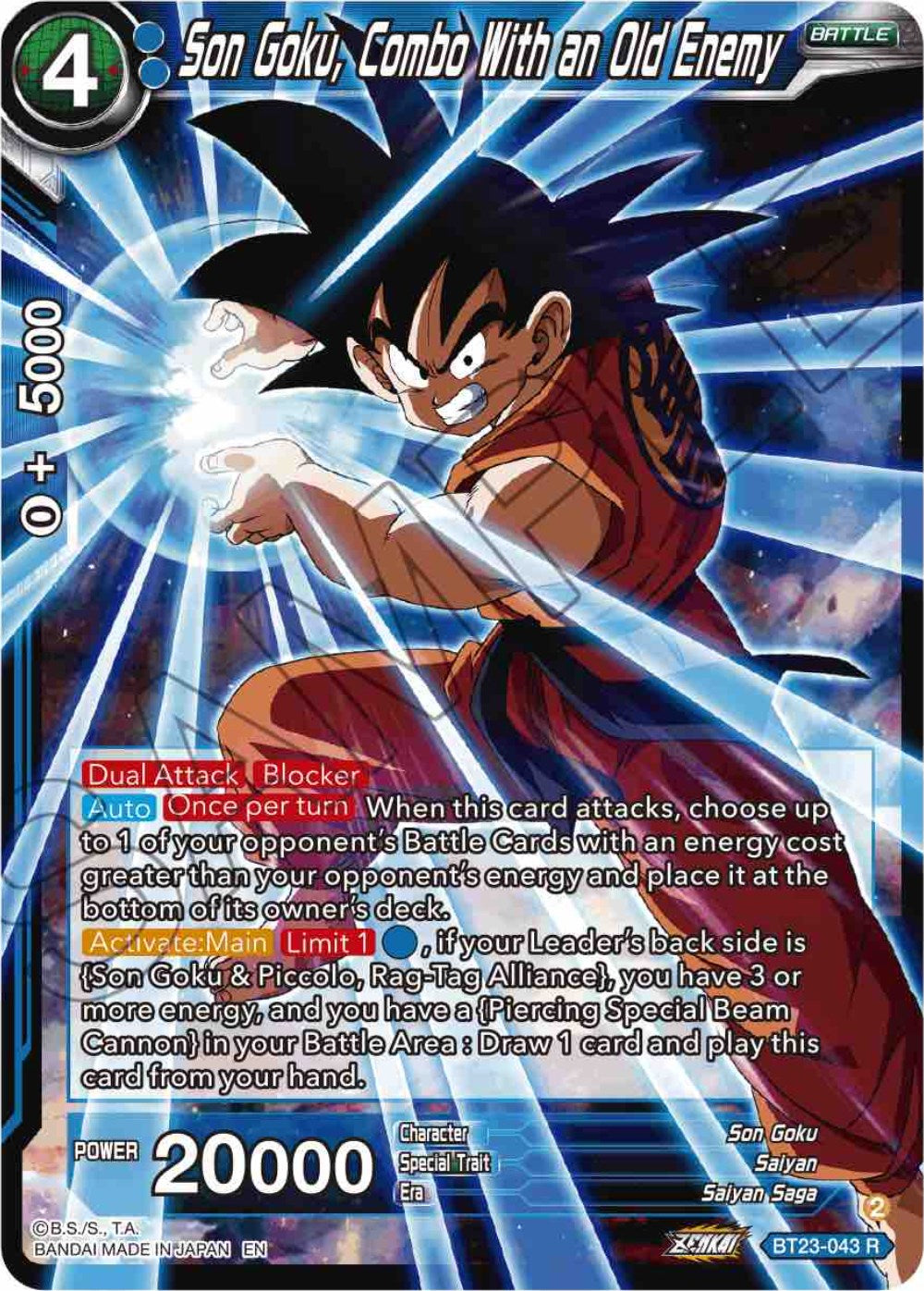 Son Goku, Combo With an Old Enemy (BT23-043) [Perfect Combination] | Good Games Adelaide SA