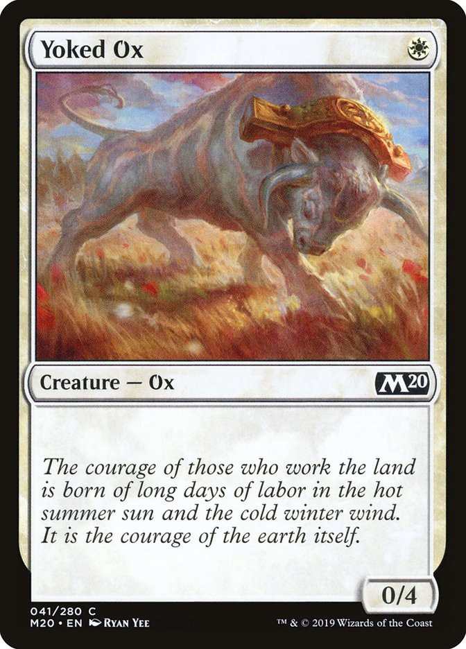 Yoked Ox 41 (Core Set 2020)  - Foil | Good Games Adelaide SA
