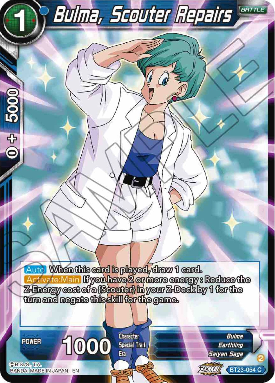 Bulma, Scouter Repairs (BT23-054) [Perfect Combination] | Good Games Adelaide SA