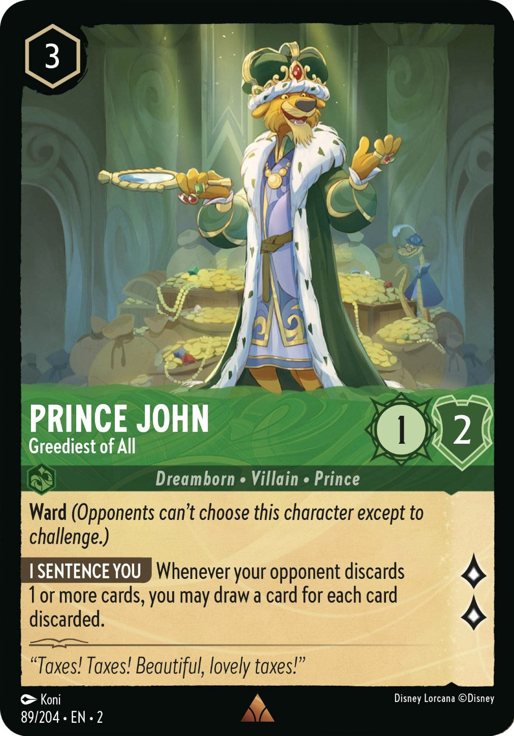 Prince John - Greediest of All (89/204) [Rise of the Floodborn] | Good Games Adelaide SA