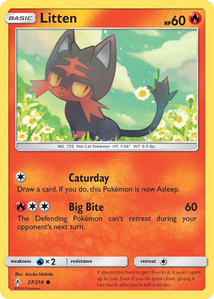 Litten (27/214) [Sun & Moon: Unbroken Bonds] | Good Games Adelaide SA