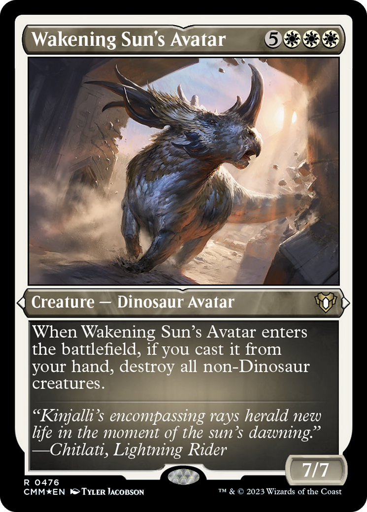 Wakening Sun's Avatar (Foil Etched) [Commander Masters] | Good Games Adelaide SA