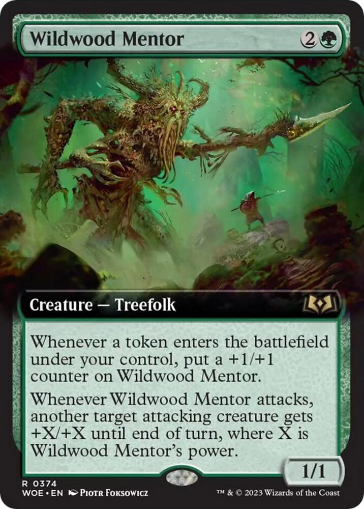 Wildwood Mentor 374/276 (Wilds of Eldraine)  - Extended Art | Good Games Adelaide SA