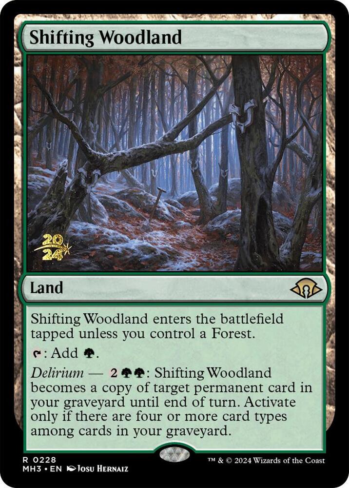 Shifting Woodland 228 (Prerelease Cards)  - Foil | Good Games Adelaide SA