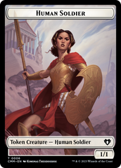 Human Soldier // Knight Double-Sided Token [Commander Masters Tokens] | Good Games Adelaide SA