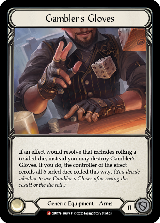 Gambler's Gloves [CRU179] (Crucible of War)  1st Edition Cold Foil | Good Games Adelaide SA