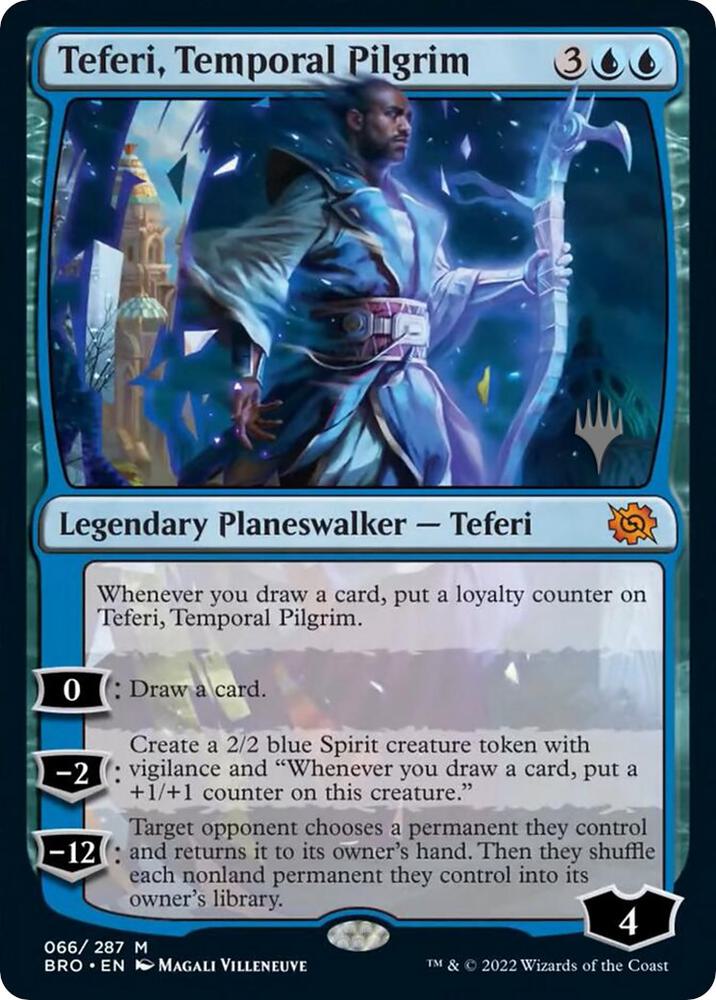Teferi Temporal Pilgrim 66 (Promo Pack: The Brothers' War)  - Foil | Good Games Adelaide SA