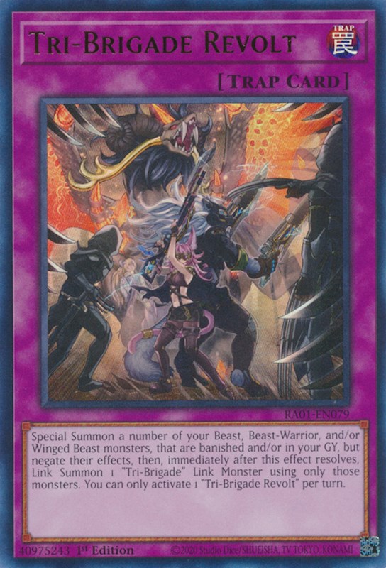 Tri-Brigade Revolt [RA01-EN079] Ultra Rare | Good Games Adelaide SA