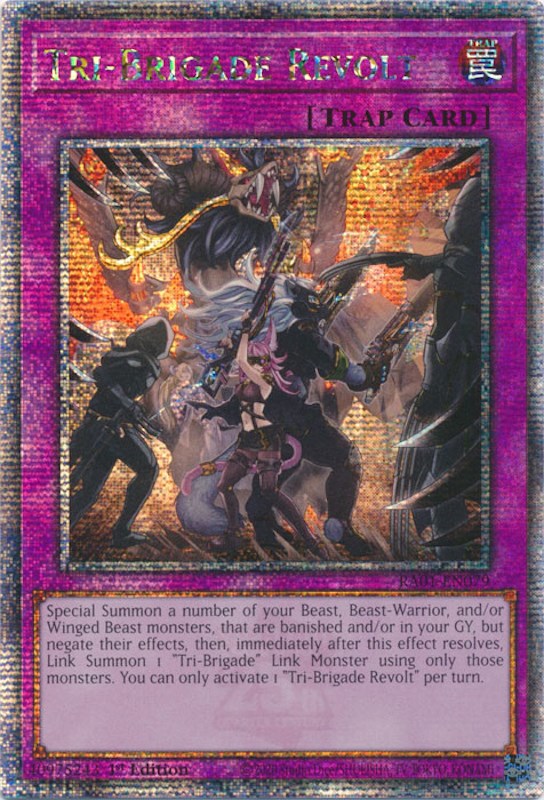 Tri-Brigade Revolt [RA01-EN079] Quarter Century Secret Rare | Good Games Adelaide SA