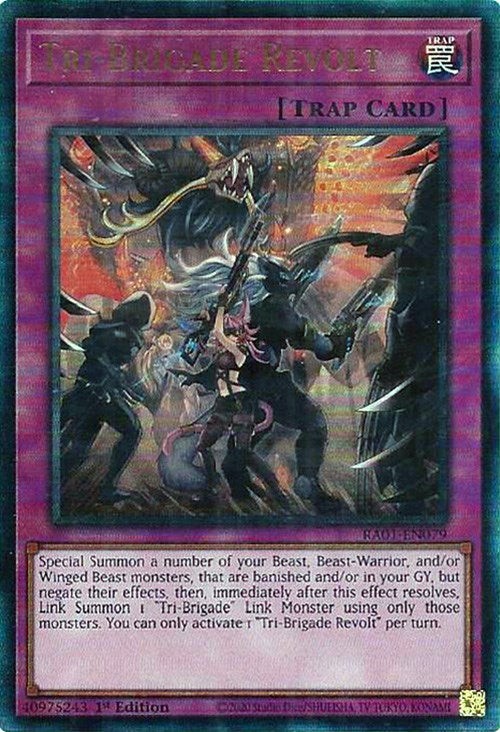 Tri-Brigade Revolt [RA01-EN079] Prismatic Ultimate Rare | Good Games Adelaide SA