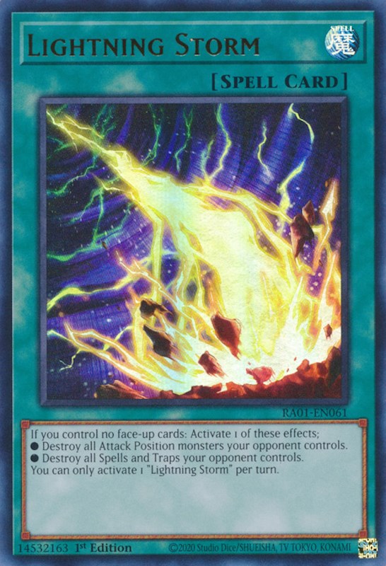 Lightning Storm [RA01-EN061] Ultra Rare | Good Games Adelaide SA