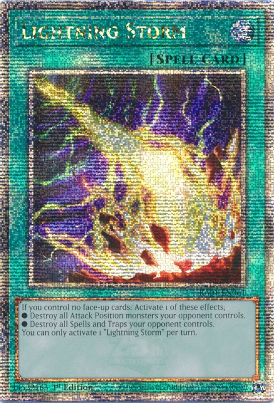 Lightning Storm [RA01-EN061] Quarter Century Secret Rare | Good Games Adelaide SA