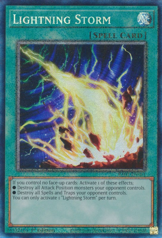 Lightning Storm [RA01-EN061] Prismatic Collector's Rare | Good Games Adelaide SA