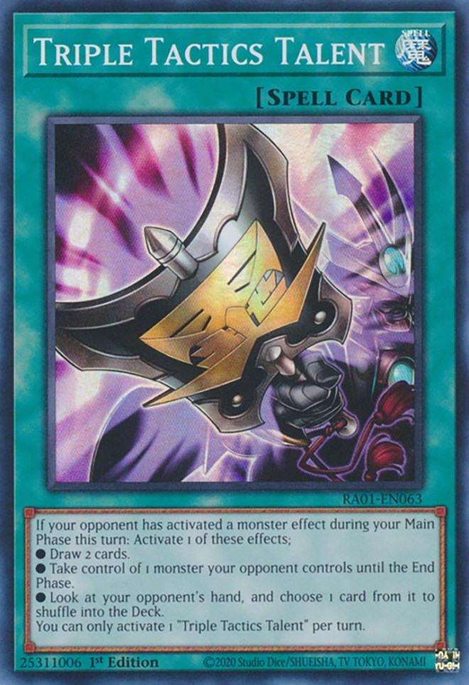 Triple Tactics Talent [RA01-EN063] Super Rare | Good Games Adelaide SA