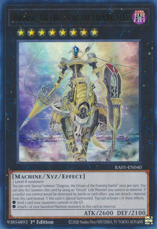 Dingirsu, the Orcust of the Evening Star [RA01-EN040] Ultra Rare | Good Games Adelaide SA