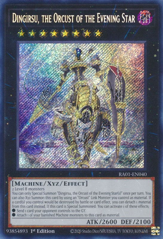 Dingirsu, the Orcust of the Evening Star [RA01-EN040] Secret Rare | Good Games Adelaide SA