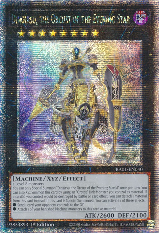 Dingirsu, the Orcust of the Evening Star [RA01-EN040] Quarter Century Secret Rare | Good Games Adelaide SA