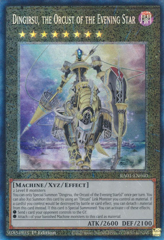 Dingirsu, the Orcust of the Evening Star [RA01-EN040] Prismatic Collector's Rare | Good Games Adelaide SA