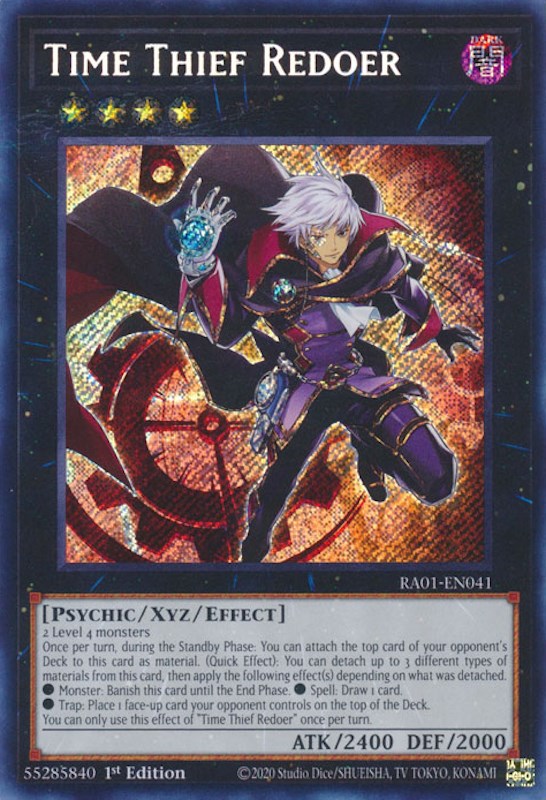 Time Thief Redoer [RA01-EN041] Secret Rare | Good Games Adelaide SA
