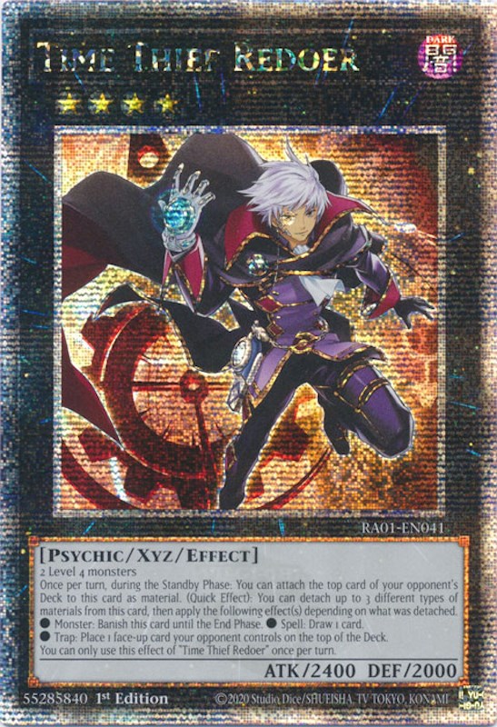 Time Thief Redoer [RA01-EN041] Quarter Century Secret Rare | Good Games Adelaide SA