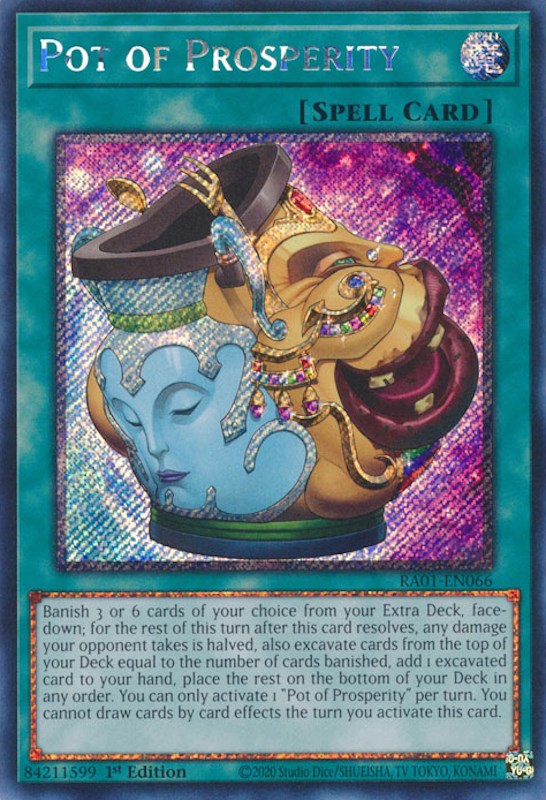 Pot of Prosperity [RA01-EN066] Platinum Secret Rare | Good Games Adelaide SA