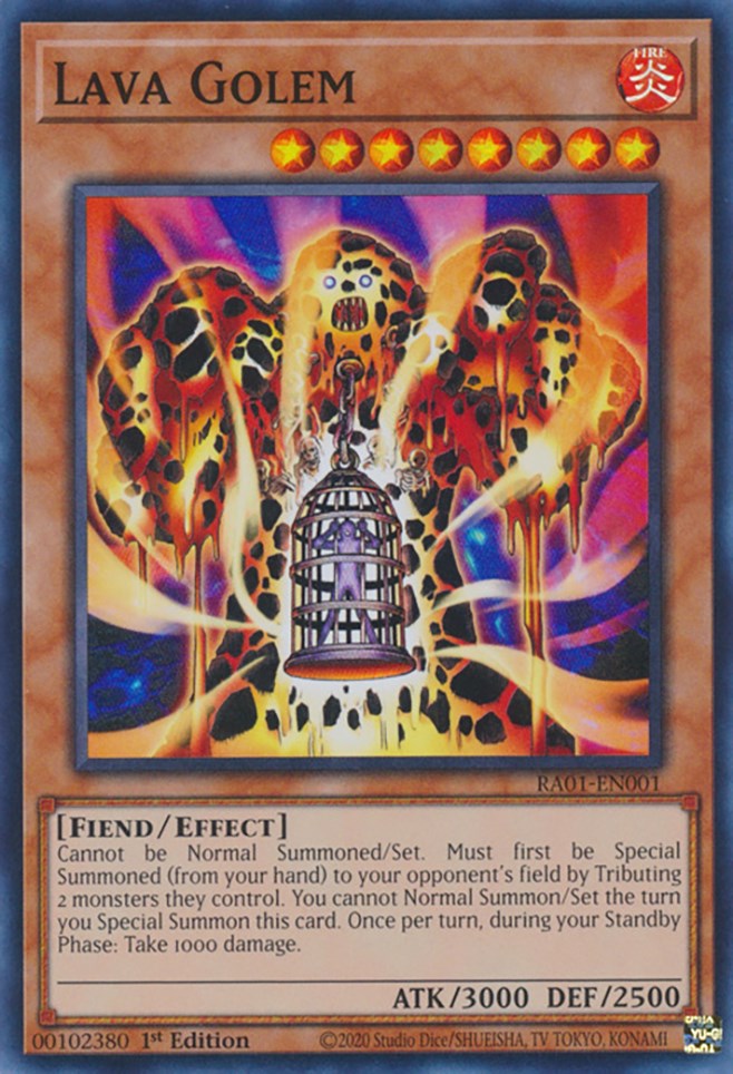 Lava Golem [RA01-EN001] Super Rare | Good Games Adelaide SA