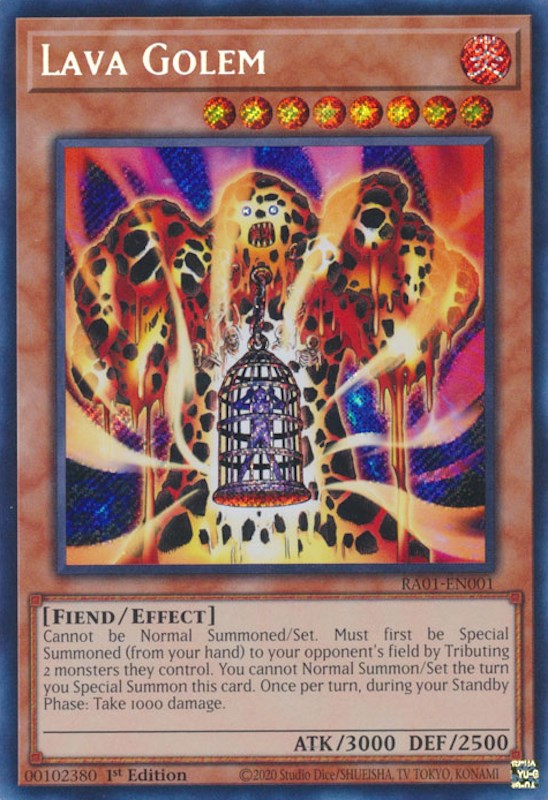 Lava Golem [RA01-EN001] Secret Rare | Good Games Adelaide SA