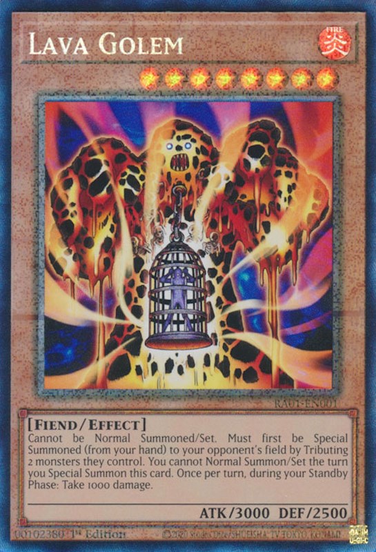 Lava Golem [RA01-EN001] Prismatic Collector's Rare | Good Games Adelaide SA