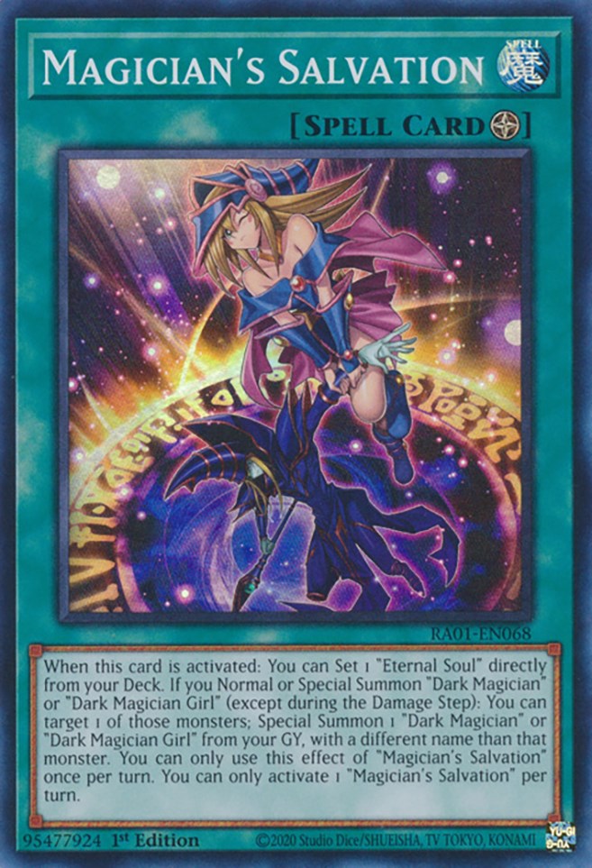 Magician's Salvation [RA01-EN068] Super Rare | Good Games Adelaide SA